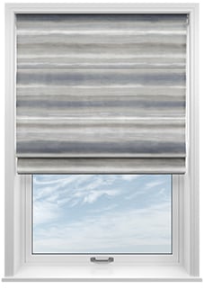 Ombre Velvet, Neutral - Motorised Roman Blind